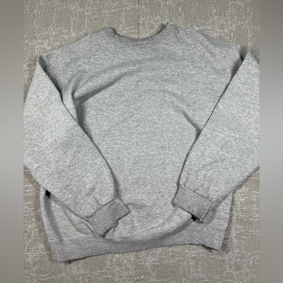 VTG 90s Nike White Tag Gray Crew Neck Sweatshirt Side Swoosh Check USA Size M - Picture 9 of 11